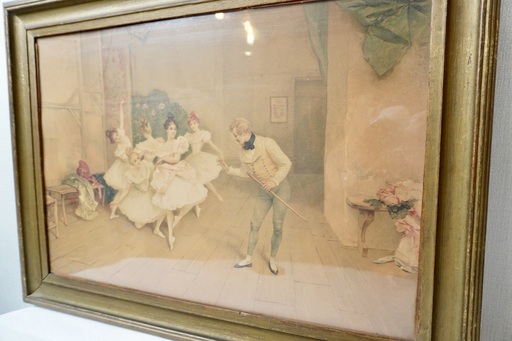 フランス アンティーク 1890年代 絵画 (ダイ) 福工大前のインテリア