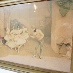 フランス アンティーク 1890年代 絵画の画像