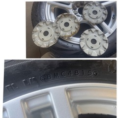 215/55R17 スタッドレスタイヤ付き　マルチアルミホイールの画像