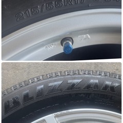215/55R17 スタッドレスタイヤ付き　マルチアルミホイールの画像