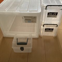 クリアストレージボックスセット（4個）