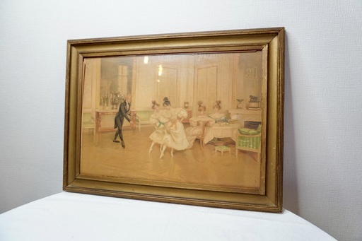 フランス アンティーク 1890年代 絵画② フランス アンティーク 1890年代 絵画②