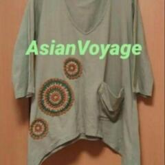AsianVoyageの七分袖変形チュニック
