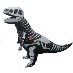 【新品・未使用】恐竜　骨　コスプレ　空気注入　仮装　　面白い　パ...