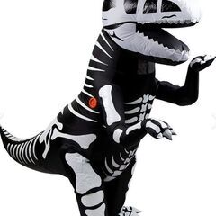【新品・未使用】恐竜　骨　コスプレ　空気注入　仮装　　面白い　パーティー　イベント　エアコス　ハロウィン　クリスマスの画像
