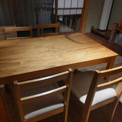 受け渡し決定のため受付中止　4人用ダイニングテーブルセットの画像
