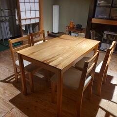 受け渡し決定のため受付中止　4人用ダイニングテーブルセット