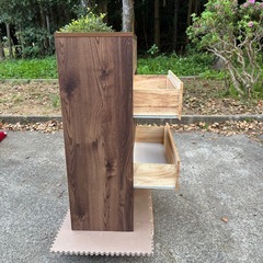 💥福岡市内配送設置対応🌈　美品✨　ハイチェスト 幅80cm 5段 高品質 洋服タンスの画像