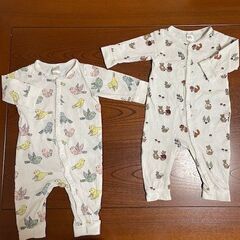 H&M　ロンパース2枚セット　4-6M
