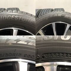 タイヤ走行短め【BS BLIZZAK VRX3 205/60R16】スタッドレス【LOFIDA XW10 16インチ 6.5J5HPCD114.3+48】ブラポリ ヴォクシー ノア等 MTL751クレジットカード QRコード決済可能の画像