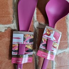キッチン用品　料理　道具　ピンク　未使用　ナイロン　お玉　レード...