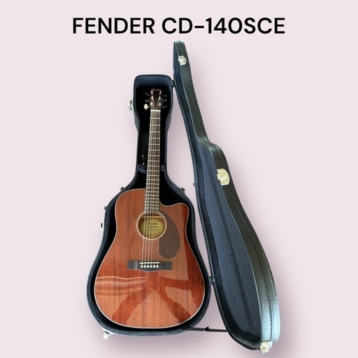【美品】FENDER CD-140SCE ALL MAH WC エレアコ