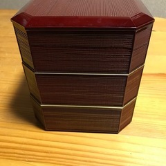 山中漆器製 重箱(焼杉溜)