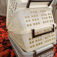 早い者勝ち！新同美品★樹脂製バスケット✕5点セット47x31x1...