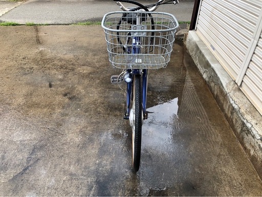 639   21technology電動アシスト自転車折り畳み式26インチブルーボディー