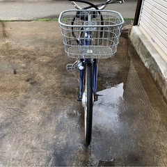 639 21technology電動アシスト自転車折り畳み式26インチブルーボディー