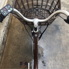 641   ブリヂストン新機種電動アシスト自転車アシスタ26インチブラウンアルミボディーの画像