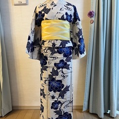 浴衣　綿麻　(帯は付きません)