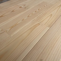 【DIYグレード大特価】信州赤松無垢フローリング無塗装品 1820×15×152(mm) 6枚入！在庫38ケースほどありますので複数の方へ販売できます。の画像