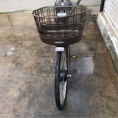646  ブリヂストン最新電動アシスト自転車フロンティア26インチブラウンアルミボディーの画像