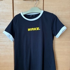 [レディース] 半袖Tシャツ　ネイビー　チビT風なコンパクトなサ...
