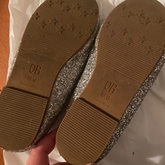 ラメ　靴　シンデレラ　19cm　の画像
