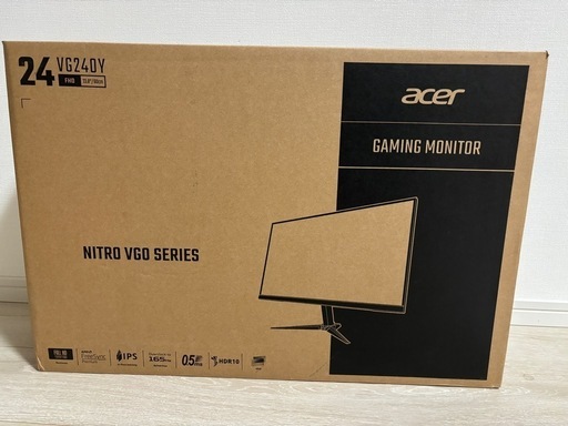 Acer ゲーミングモニター23.8インチ IPS　165Hz 0.5ms