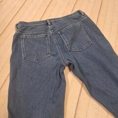 ユニクロ デニム スキニー パンツ M UNIQLO 七分丈 ストレッチの画像