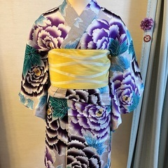 浴衣　綿麻　新品　(帯は付きません)の画像