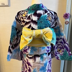 浴衣　綿麻　新品　(帯は付きません)の画像