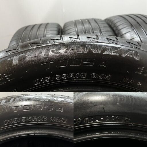 BS BRIDGESTONE TURANZA T005A 215/55R18 18インチ 夏タイヤ 4本