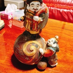 大黑天様 惠比寿様 九谷焼 縁起物 201 - 工芸品