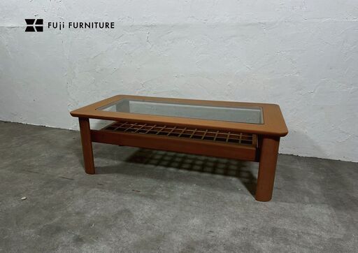 メーカー不明 ガラステーブル センターテーブル コーヒーテーブル