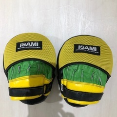 ボクシングミット　ISAMI黄色✖️緑