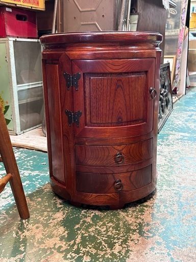 欅材　木製　スツール　キャビネット　引き出し 無垢材 家具