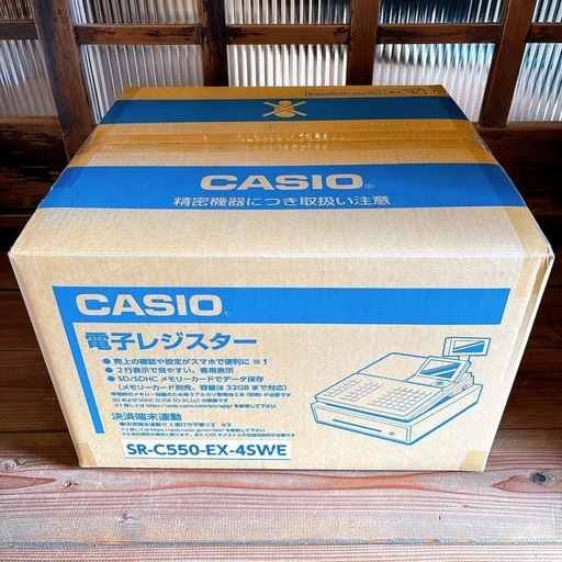 未使用品】CASIO カシオ 電子レジスター SR-C550-EX-4SWE (大