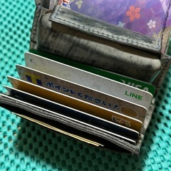 　　受付中です❗️革製品 二つ折り財布の画像