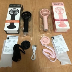 未使用　ハンディファン　ミニ扇風機　２つセットの画像