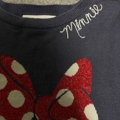 GAP　ディズニーコラボ　ミニー　コットン　ニット　5yearsの画像