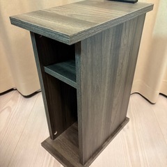 サイドテーブル　２口電源タップ付きの画像