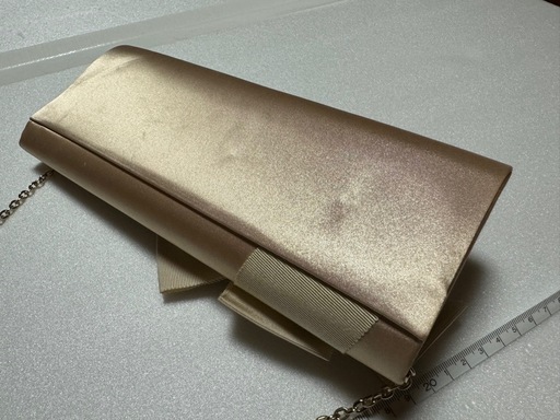 パーティーバッグ☆シャンパンゴールド☆aimer☆約24.5×10.5cm