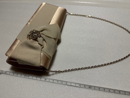 パーティーバッグ☆シャンパンゴールド☆aimer☆約24.5×10.5cm