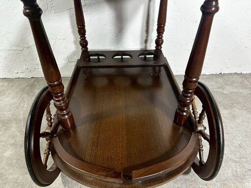 イタリア製』木製ワゴン キッチンワゴン トロリーワゴン