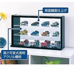 ナカバヤシ コレクションケース ミニワイド 透明アクリル棚板タイプ CCM-002D ブラックの画像