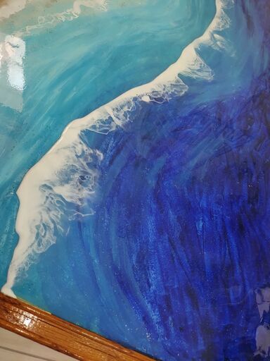 オーシャンレジン壁掛けボード 大きいサイズ アート作品