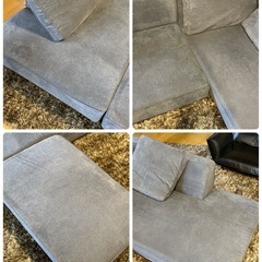 【高級家具】アーバンホーム　クッション付　カウチソファ　3人掛け　ローソファー　【市内配送可能】【札幌　清田区　引取歓迎】の画像