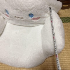 お話中 最終値下げ)シナモロール 未使用 シナモン 座椅子風クッションの画像