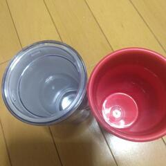 キテイプラスチックコップ未使用二個の画像
