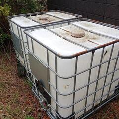 1000L タンクコンテナ　雨水貯水　農業　災害用に