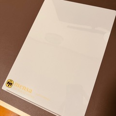 【非売品】メンサ クリアファイル4枚セットの画像